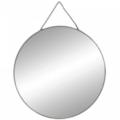 OKRĄGŁE LUSTRO CHIC ANTIQUE NA ŁAŃCUSZKU A