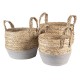 Plecione Kosze z Trawy Morskiej 3szt. A