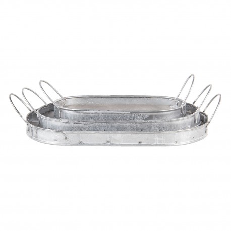 Drewniane Tace w Stylu Farmhouse 3szt. B