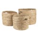 Plecione Kosze z Trawy Morskiej 3szt. B