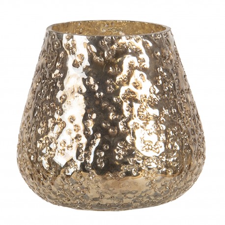 Złoty Świecznik Na Tealight Szklany E