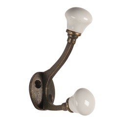 Wieszak Ścienny z Ceramicznymi Gałkami A