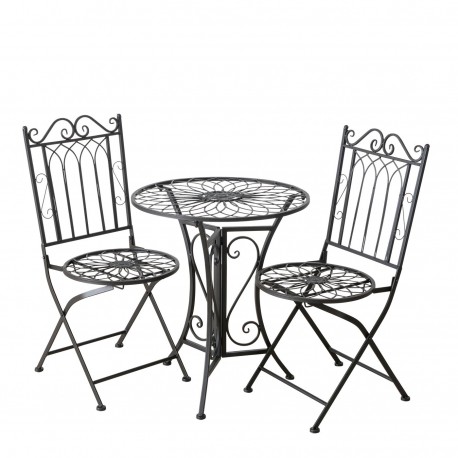 Meble Ogrodowe Industrialne Perforowane Składane Trena