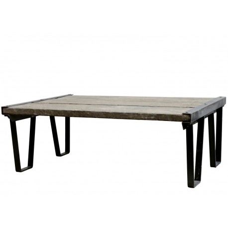 Stolik Kawowy Factory z Drewna z Recyclingu A