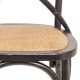 Krzesło w Stylu Prowansalskim Postarzane Czarne
