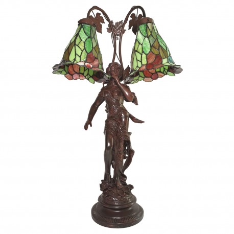 Lampa Stołowa Tiffany Ozdobna A